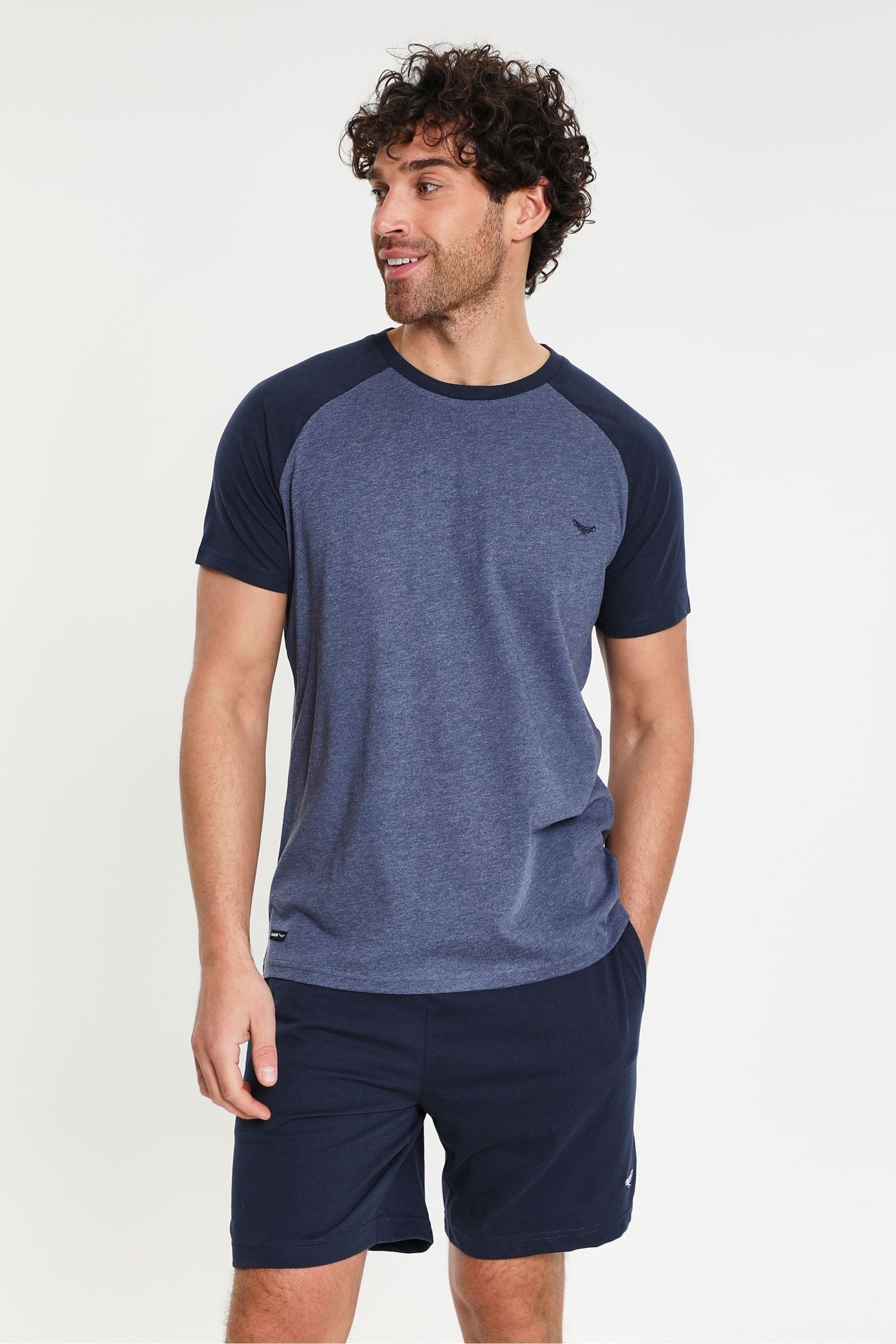 Threadbare Manica corta - Completo pigiama con Blend in cotone 2 Confezione