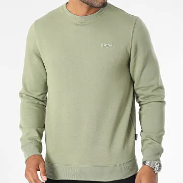 Top con girocollo 20712522 Verde Khaki