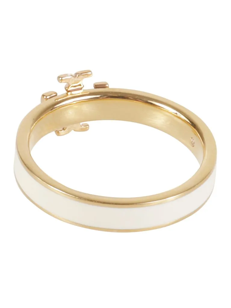 TORY BURCHKira Enamel Ring Tory Gold / New Ivory