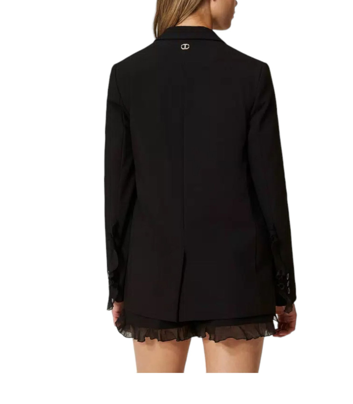 Twinset Donna Giacca Blazer Monopetto Con Rouches