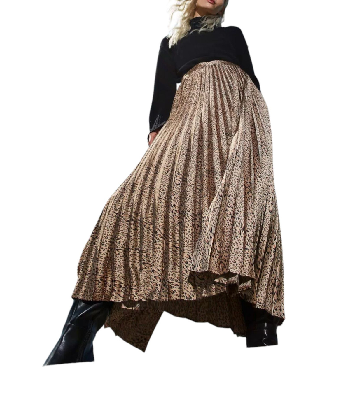 Twinset Donna Gonna Lunga Plisse' Stampata