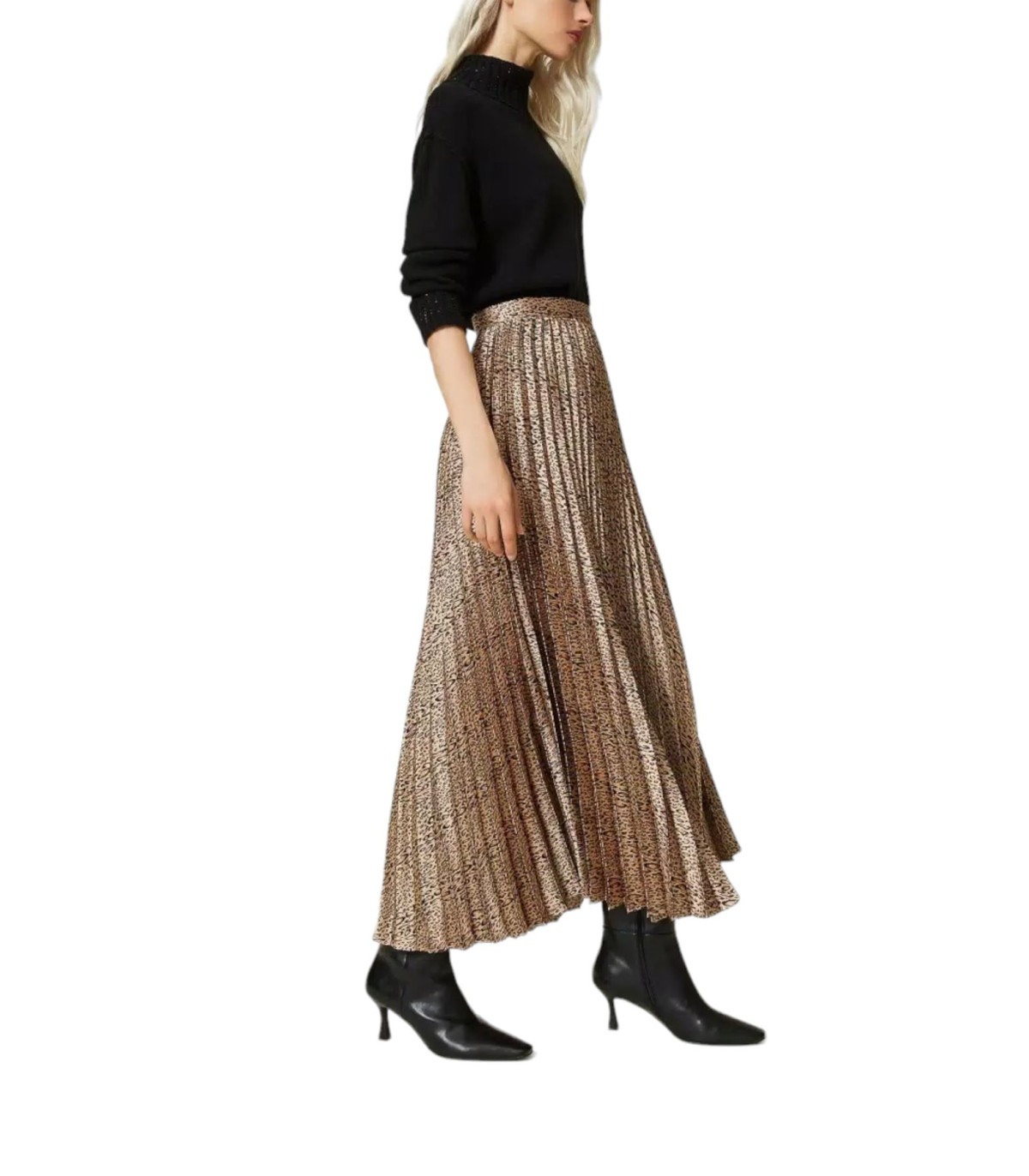 Twinset Donna Gonna Lunga Plisse' Stampata