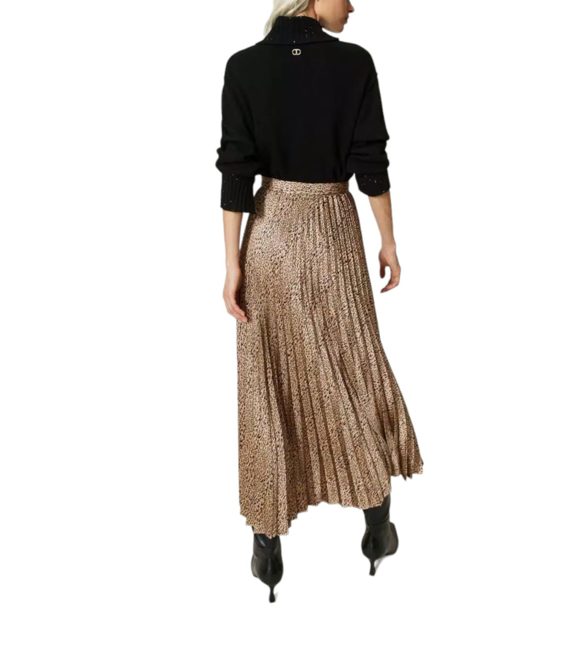 Twinset Donna Gonna Lunga Plisse' Stampata
