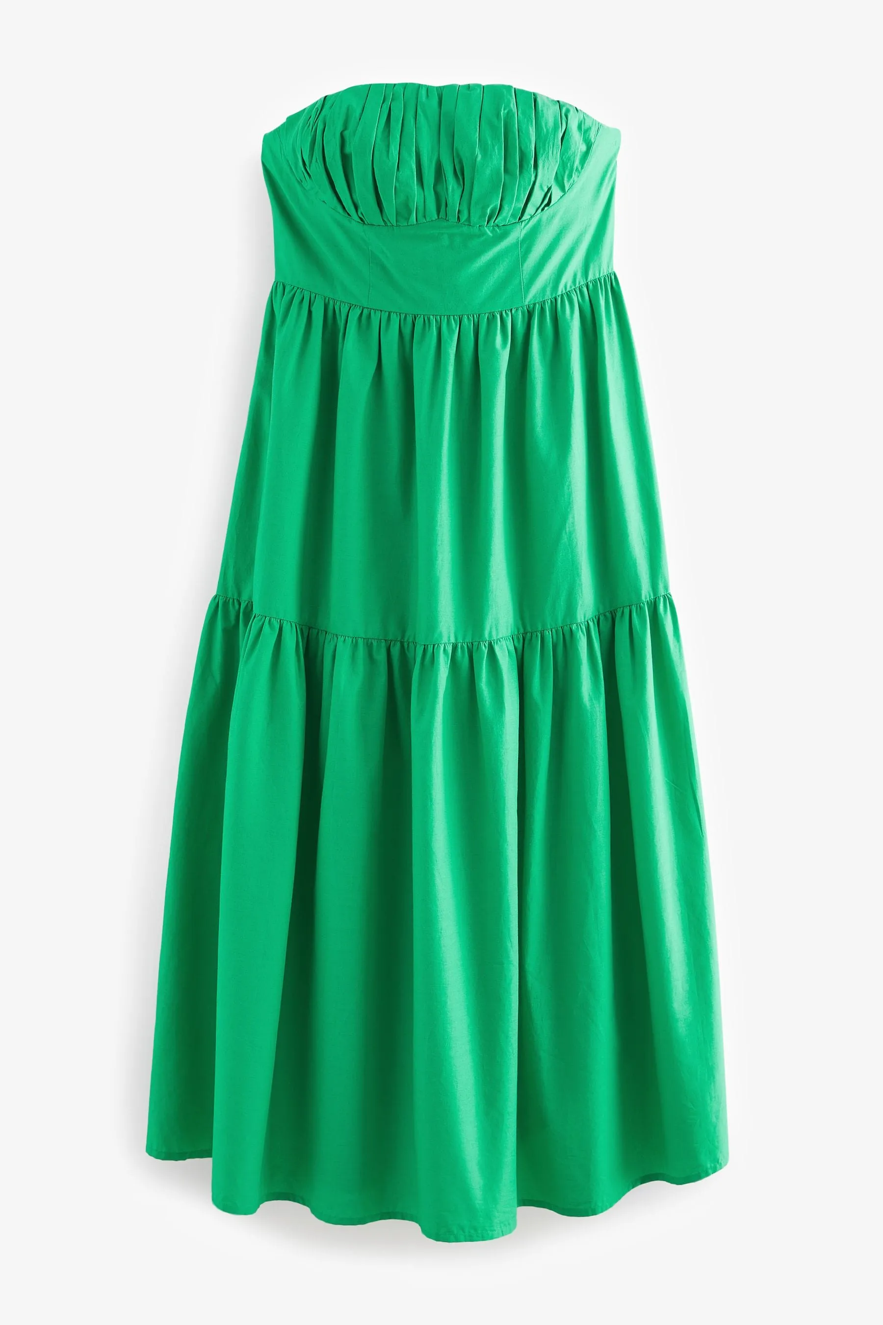 Verde vivace  - Abito longuette a fascia