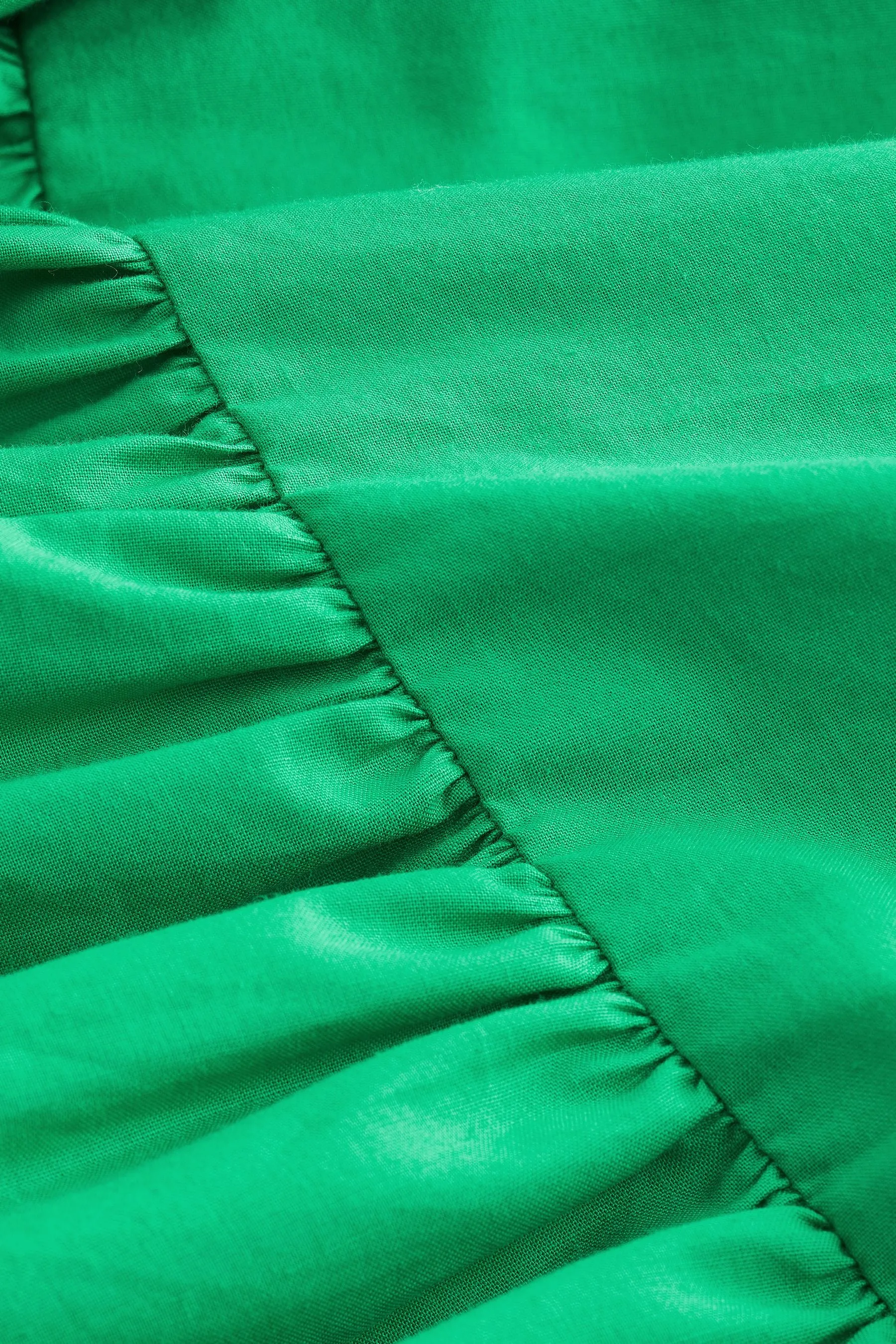 Verde vivace  - Abito longuette a fascia