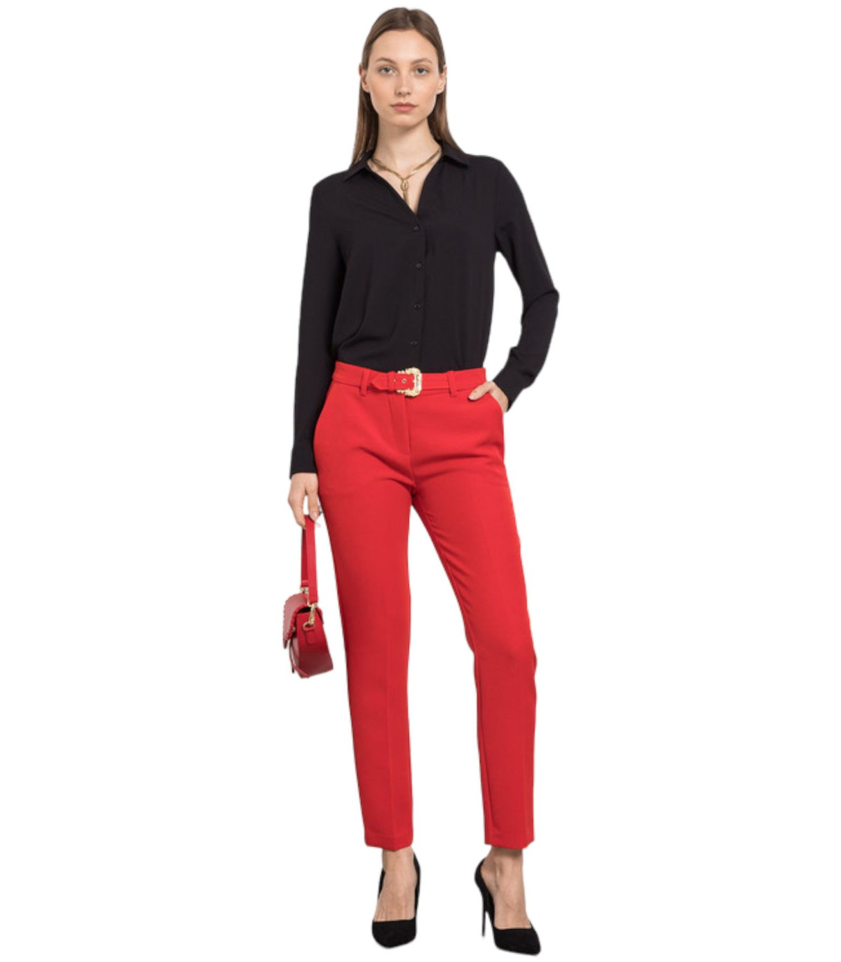 Versace Jeans Couture Donna Pantaloni  Con Cintura