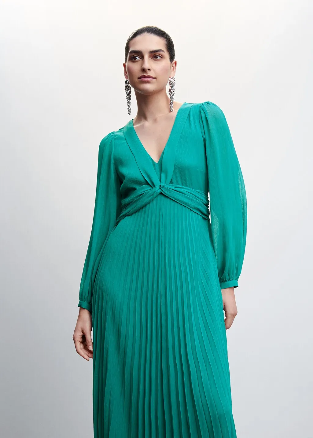 Vestito dettaglio plissettato