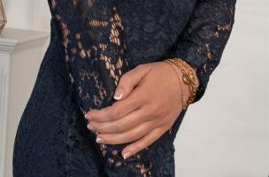 Vestito in pizzo Madily, blu scuro