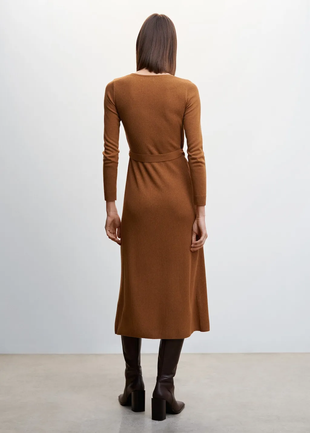 Vestito maglia fiocco