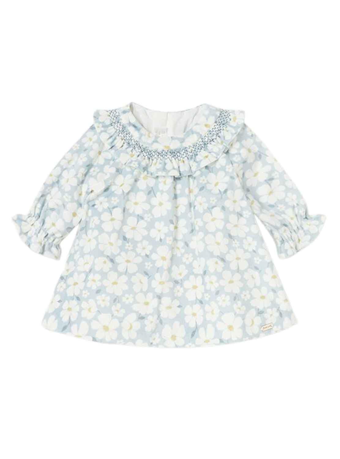 Vestito Mayoral Terciopelliccia Blu per Baby