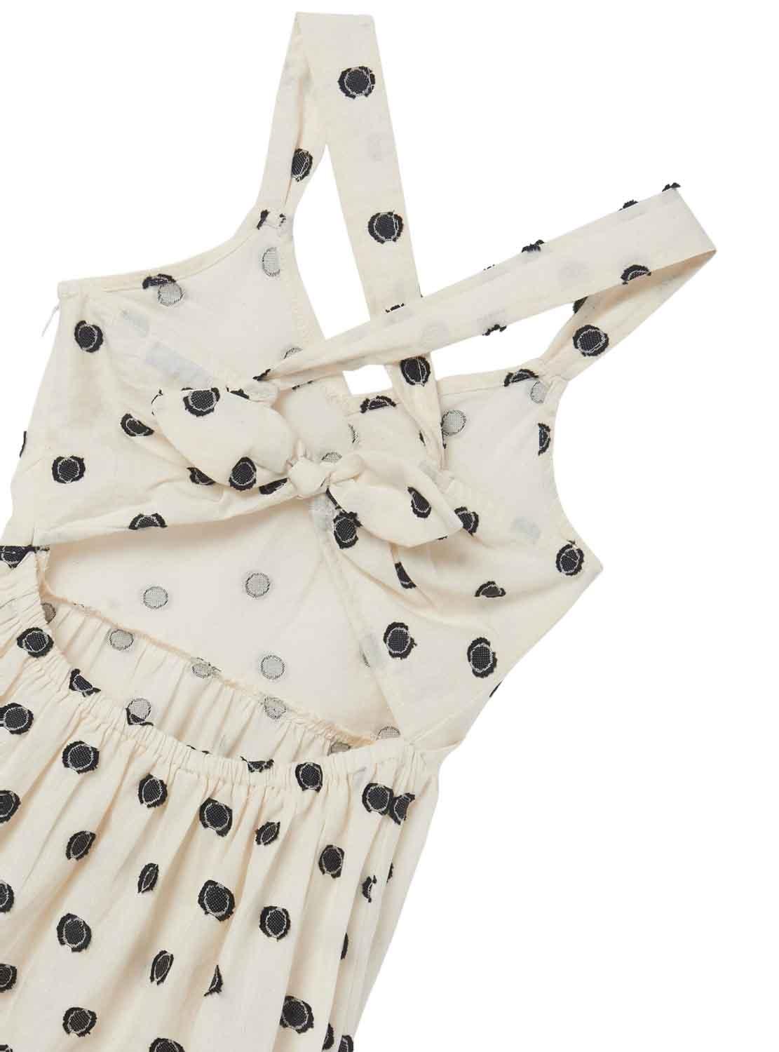 Vestito Mayoral Topos Bianco e Nero