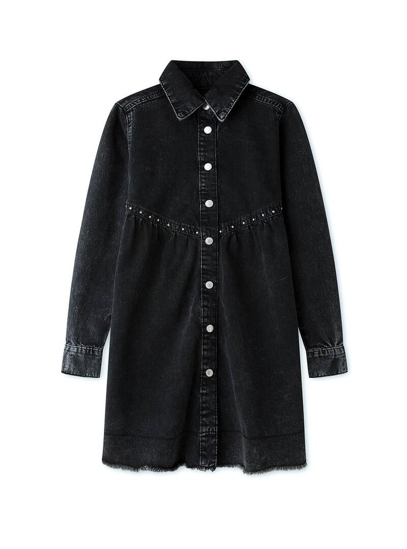 Vestito Pepe Jeans Florida Denim Nero per Bambina