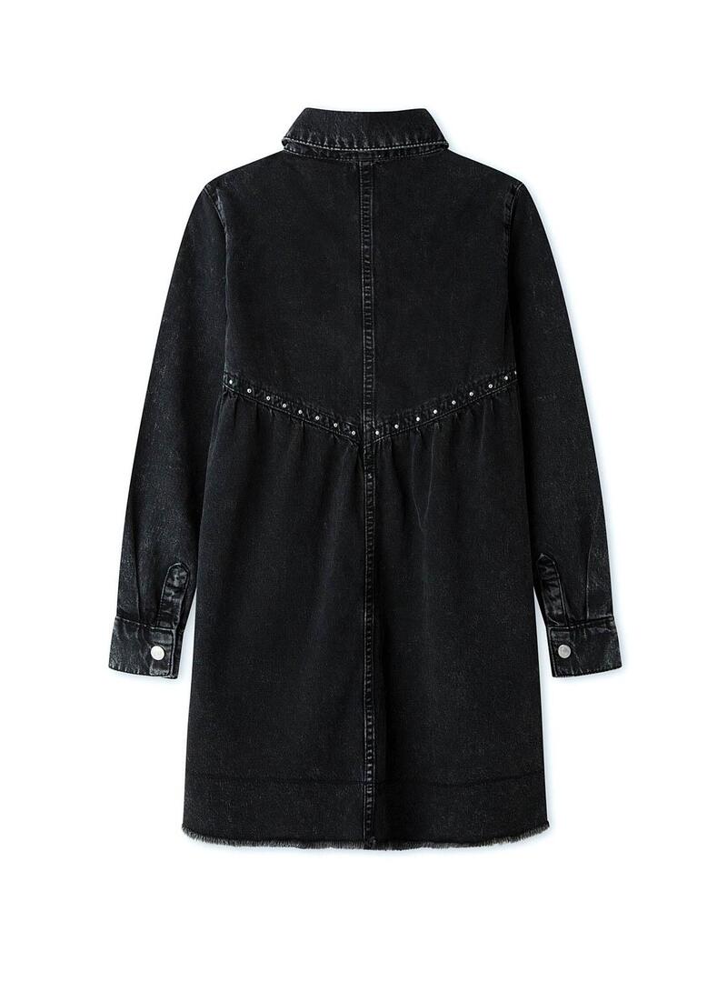 Vestito Pepe Jeans Florida Denim Nero per Bambina