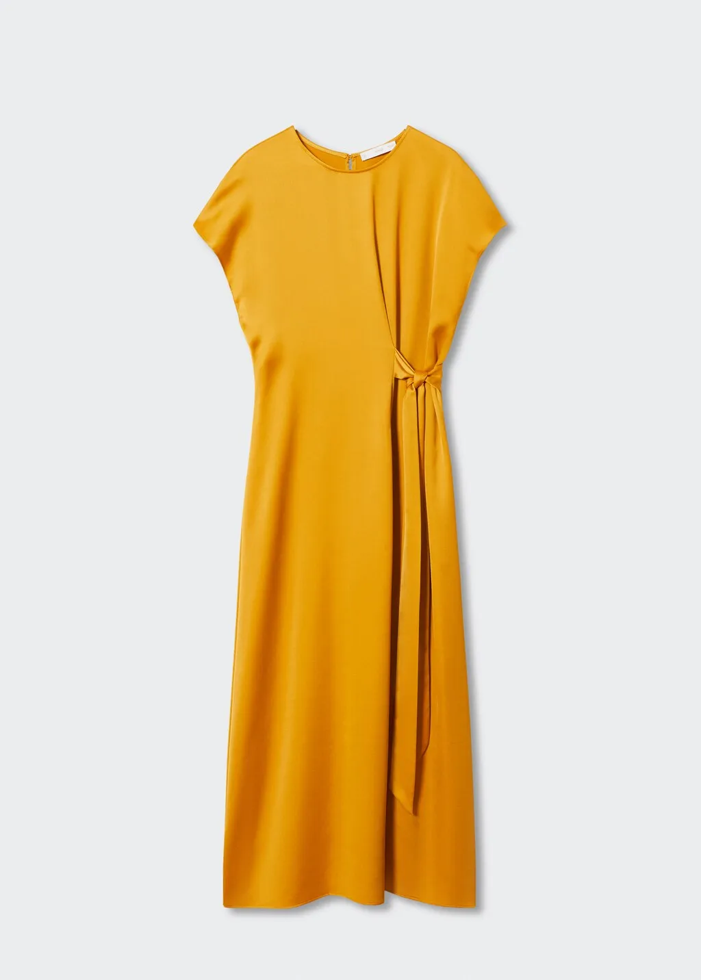 Vestito satinato nodo