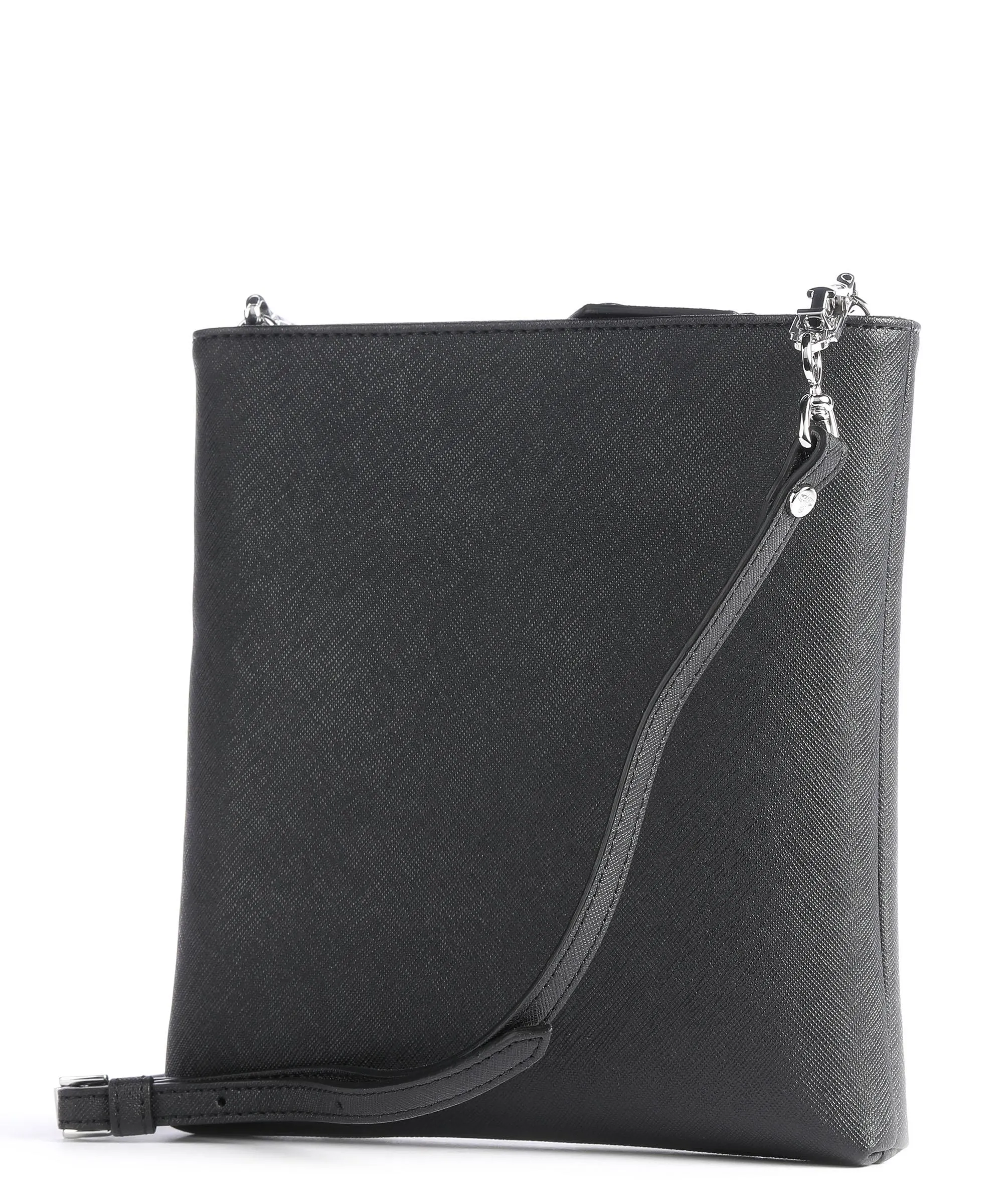  Vivienne Westwood Squire Saffiano Biogreen Square Borsa a tracolla pelle sintetica nero  