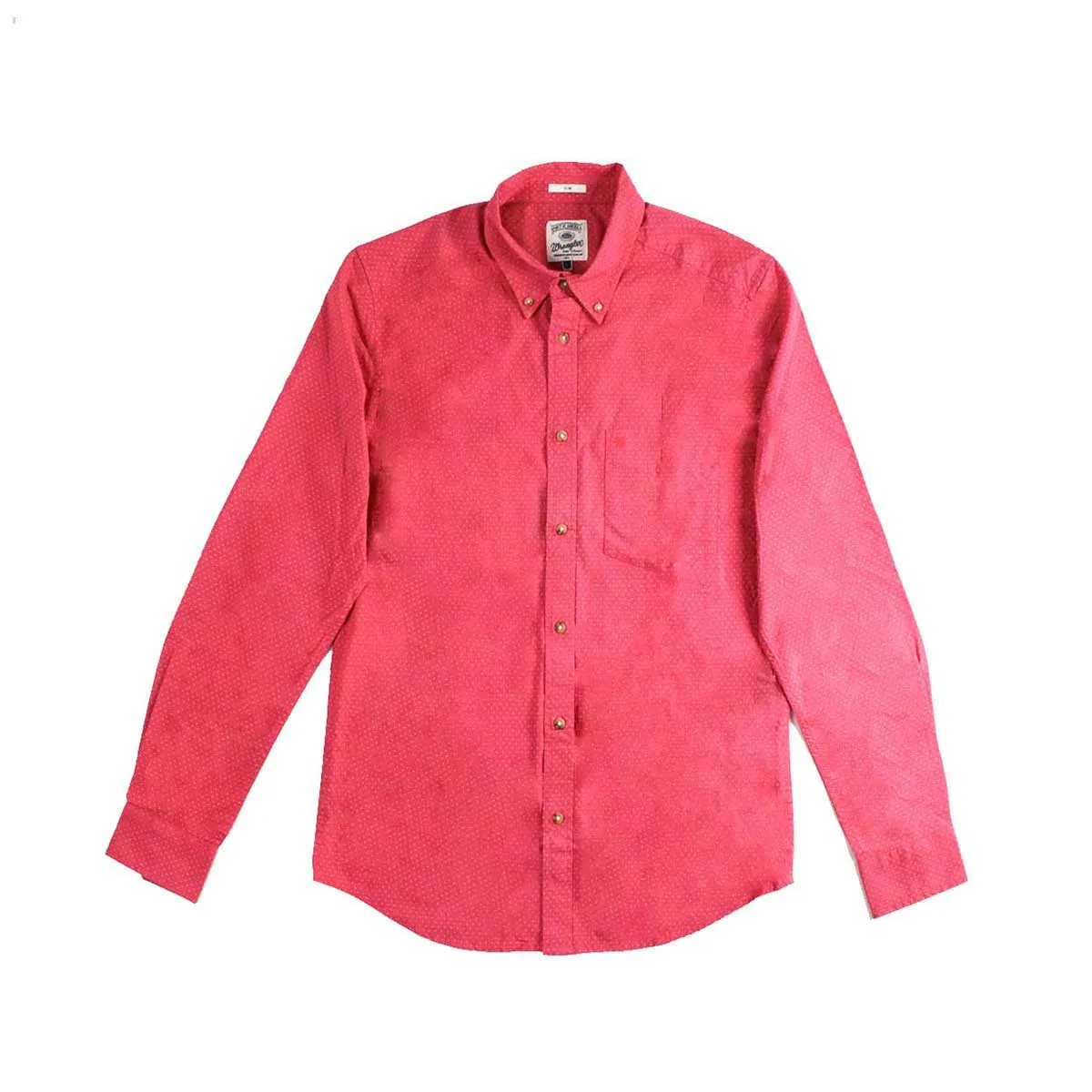 Wrangler camicia uomo l/s lampone a pois
